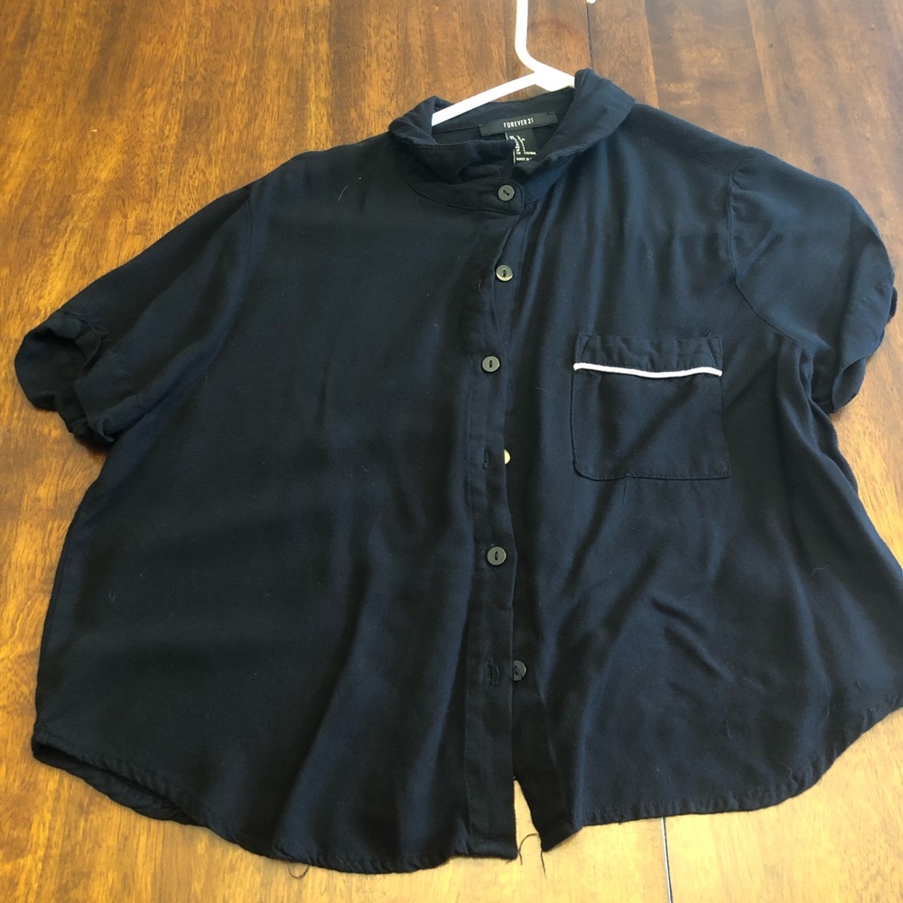 crop button up